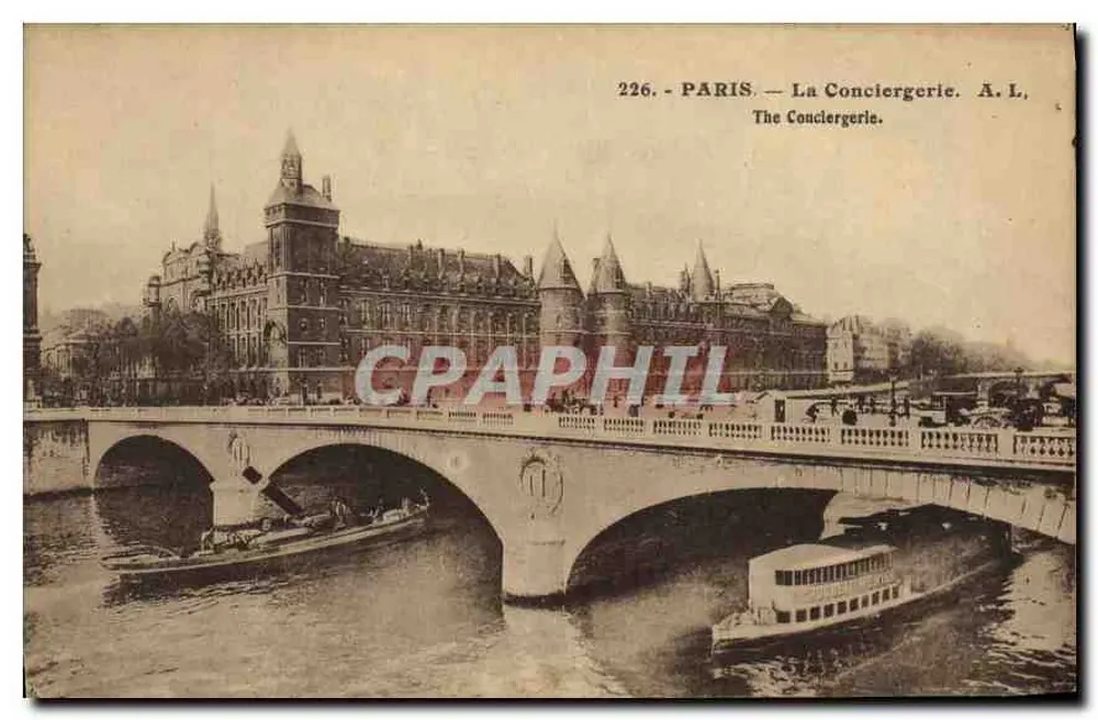 Paris — A Conciergerie — A. L. (n° 226) - Frente