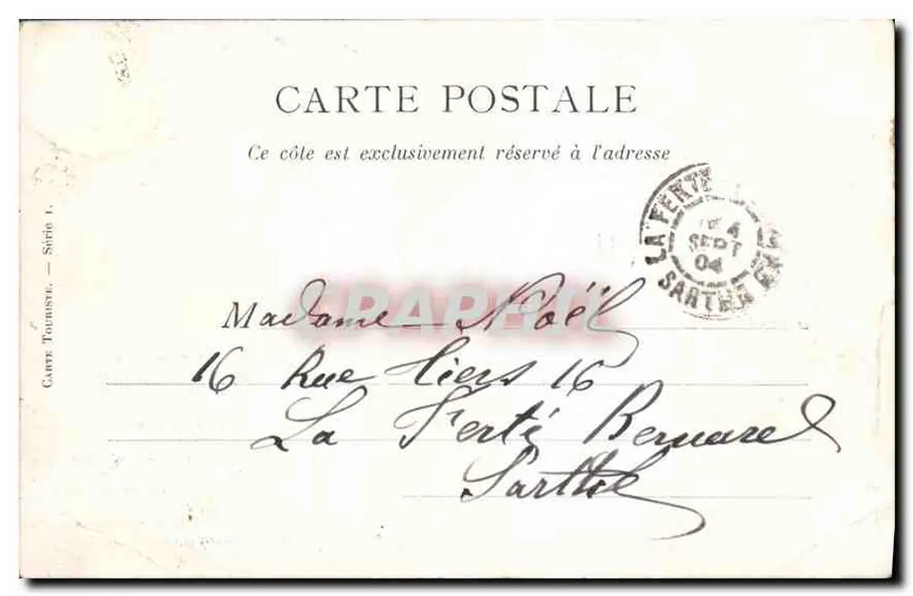 Paris — Hotel de Ville — História e reconstrução — Carte postale touristique - Verso