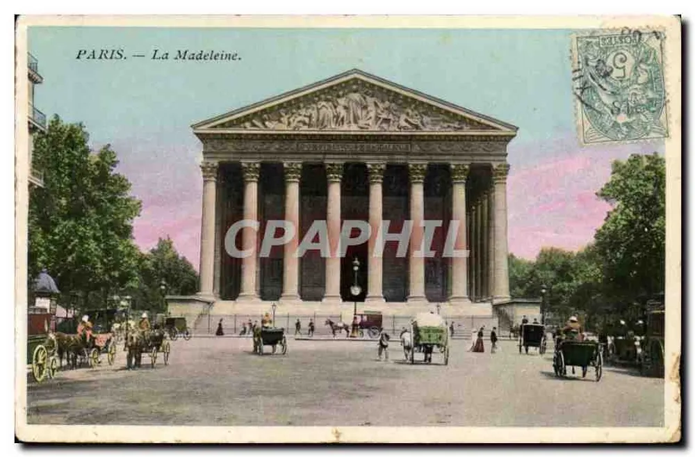 Paris — A Madeleine — Editor não visível, número de série ilegível - Frente