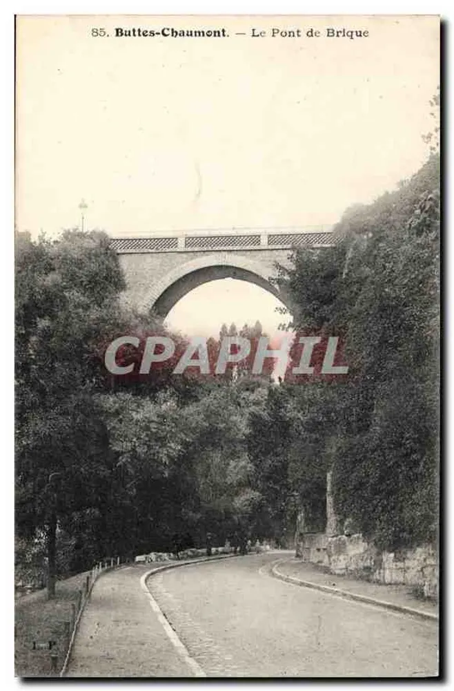 Buttes-Chaumont — De Zandstenenbrug - Voorkant