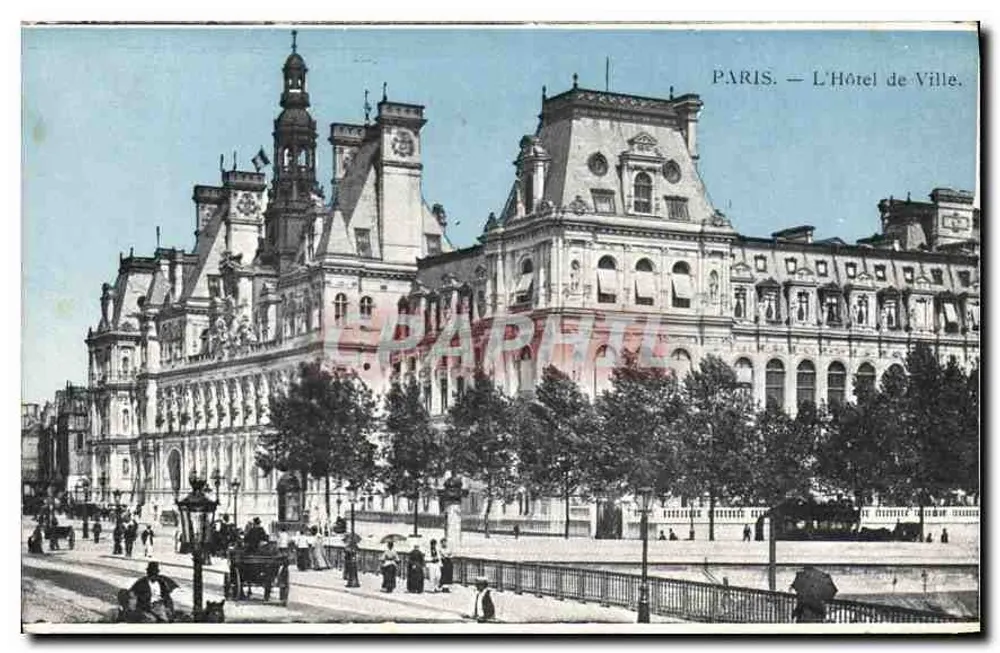 Paris — O Hotel de Ville — Editor PAPPHIL, n° 46 - Frente