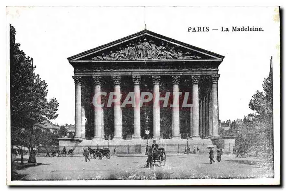 PARIS — La Madeleine — éditeur imprimeur non visible - Frente