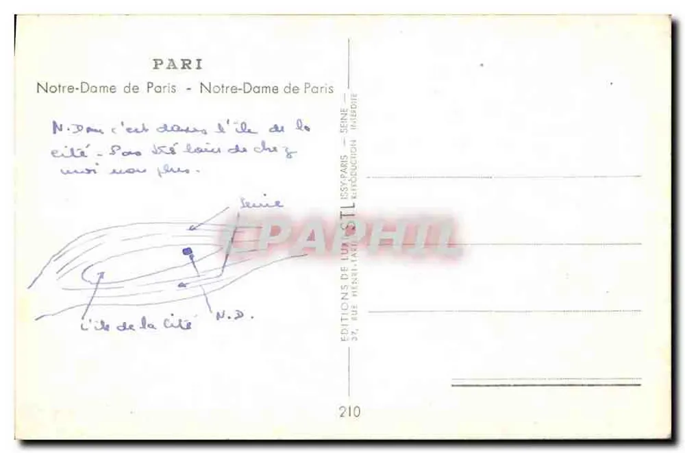 Nossa Senhora de Paris — Editor: Éditions de L'Union, 210 - Verso
