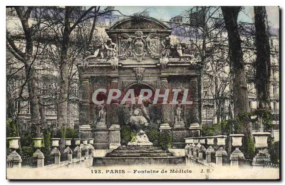 Paris — Fontaine de Médicis — J.H. n°123 - Frente
