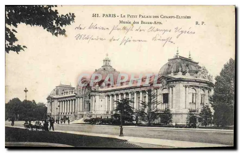 Paris - Der Petit Palais auf den Champs-Élysées — Museum der Malerei und Plastik — R.P. n°511 - Vorderseite