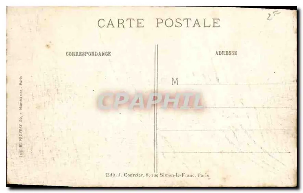 Paris - Der Petit Palais auf den Champs-Élysées — Museum der Malerei und Plastik — R.P. n°511 - Rückseite