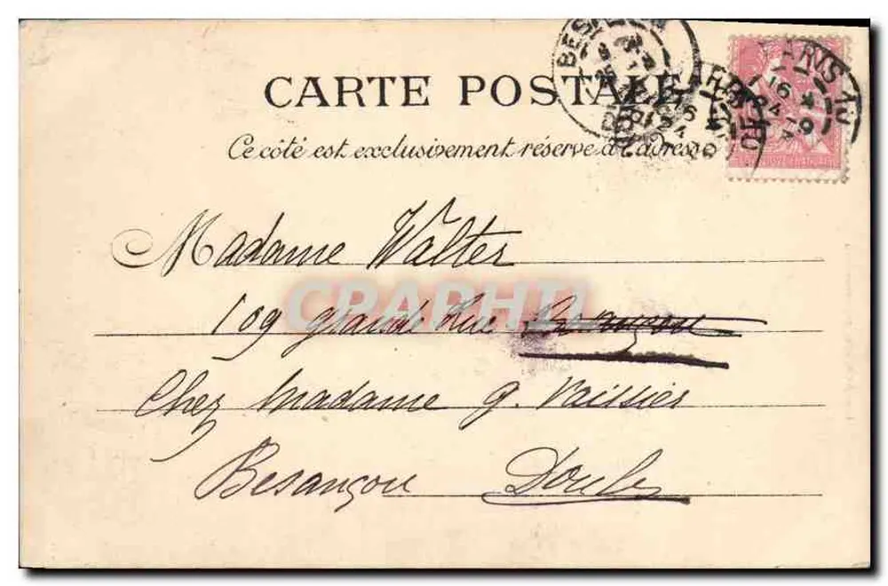 Paris — A Colunata do Louvre — L. J. & Cie, Augsbourg, Paris - Verso