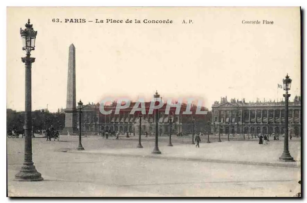Paris — A Place de la Concorde — A.P. n°63 - Frente