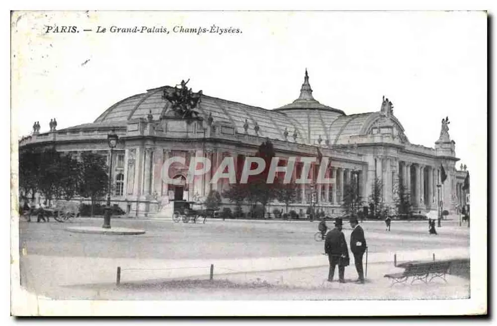 Parijs — Het Grand Palais, Champs-Élysées - Voorkant
