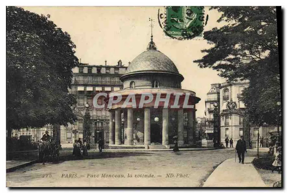 Paris — Parc Monceau, a rotonda — ND. Fot. - Frente
