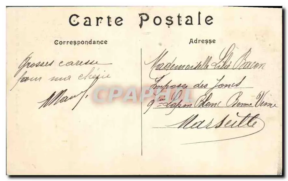 Paris - Bois de Vincennes - A Gruta — C. M. n° 536 - Verso