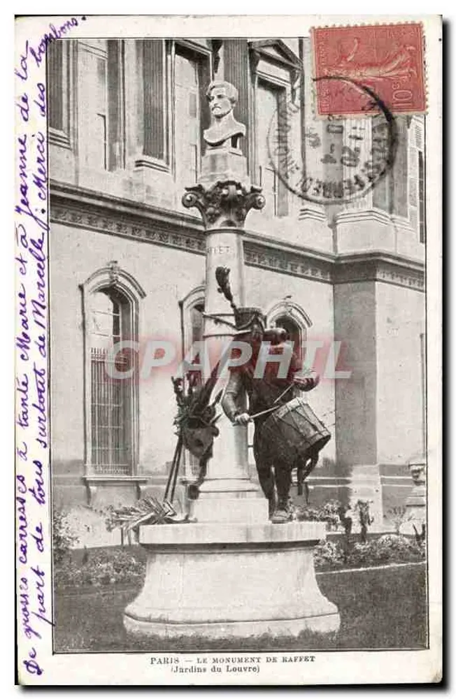 PARIS — DAS RAFFET-MONUMENT (Jardins du Louvre) — Verleger: V. VIET - Vorderseite