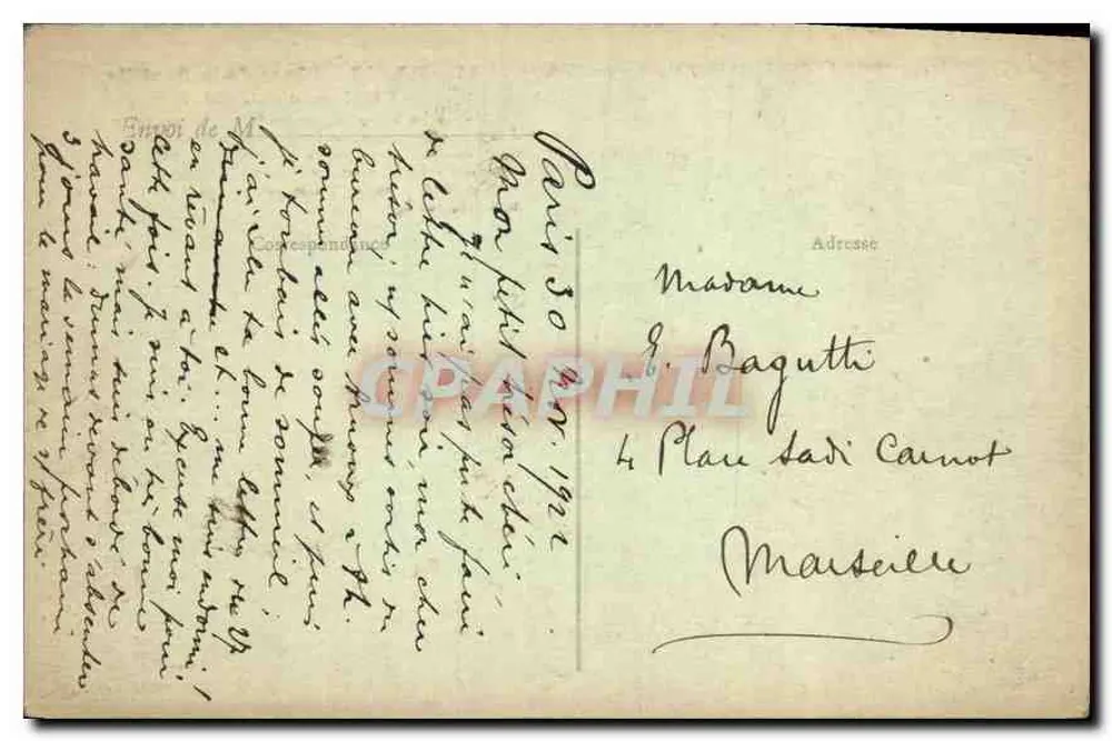 Paris - Place de la Bastille und July-Säule — Verlag J.H. n°81 - Rückseite