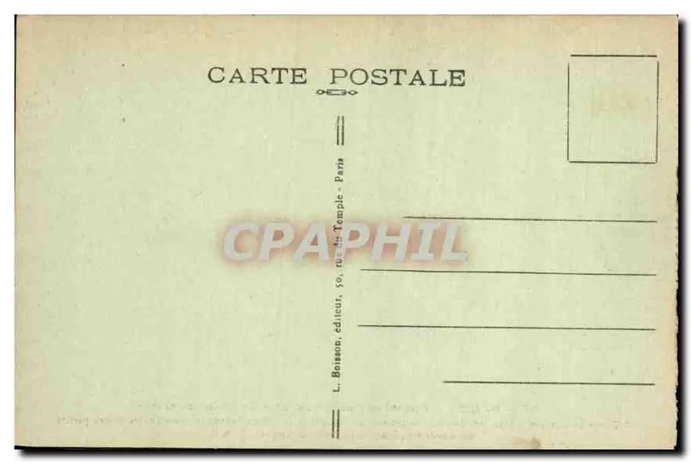 Paris — Fontaine Carpeaux, genannt Observatoire — L. Boisson, Verleger, Paris - Rückseite