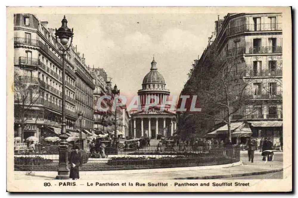 Paris — Der Panthéon und die Rue Soufflot — Soufflot Street — Verlag Panthéon und Soufflot Street, n° 80 - Vorderseite