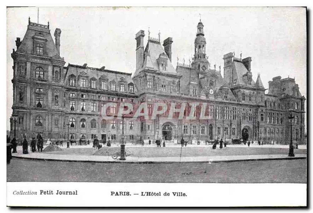 PARIS — O Hotel de Ville — Coleção Petit Journal - Frente