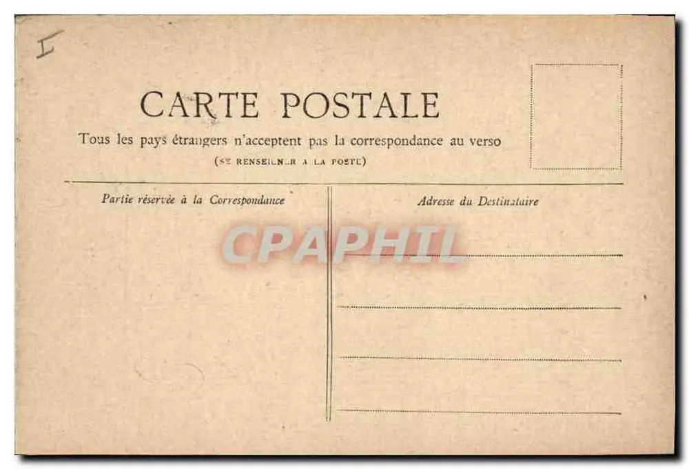 PARIS — O Hotel de Ville — Coleção Petit Journal - Verso