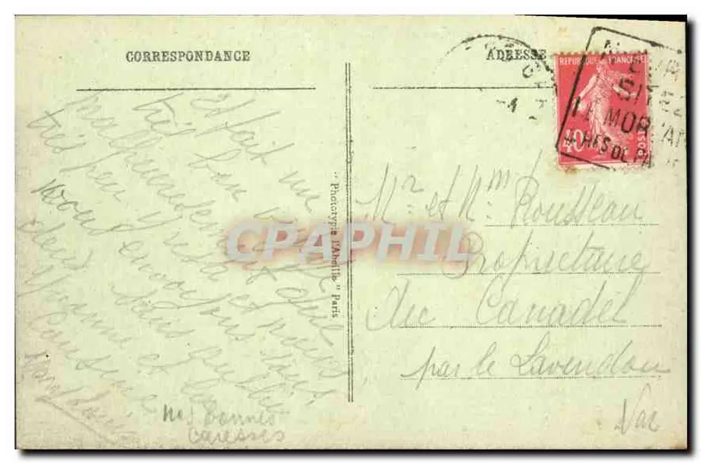 París - Panorama de la Plaza de la Concordia — Tarjeta postal antigua n°268, editor desconocido - Reverso