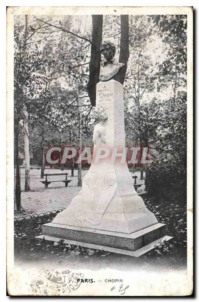 Paris — Busto de Chopin - Frente