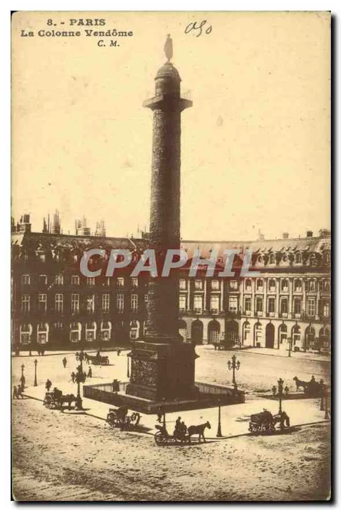 Paris - A Coluna Vendôme — C.M. n°8 - Frente