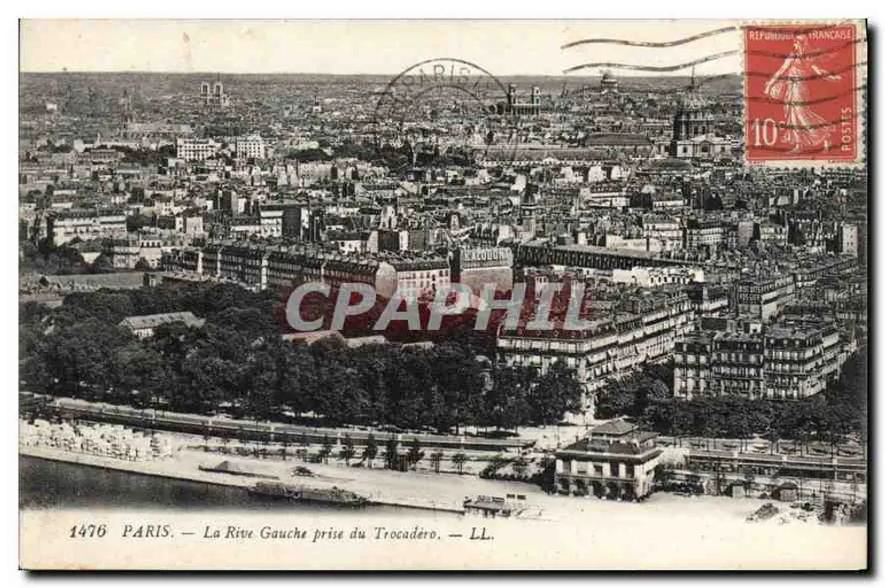 Paris — A Rive Gauche vista do Trocadéro — LL. — N° 1476 - Frente