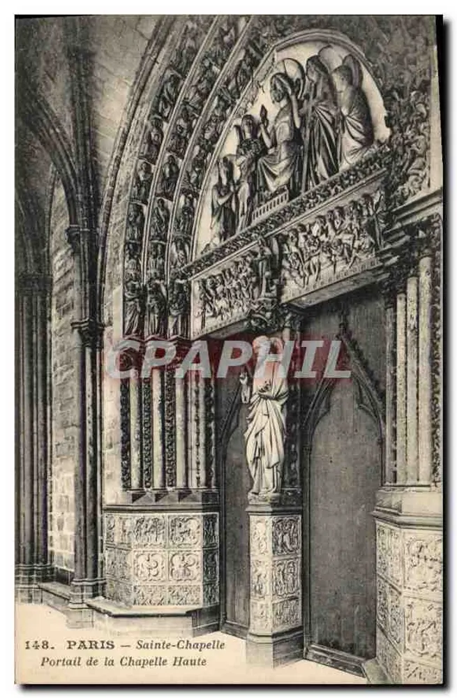 Paris — Sainte-Chapelle — Portal der Oberen Kapelle — G. Bouchetel, Verlag - Vorderseite