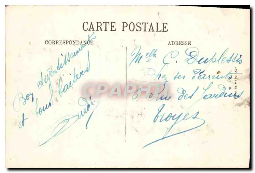 PARIS — O Pequeno Palácio — LL - Verso