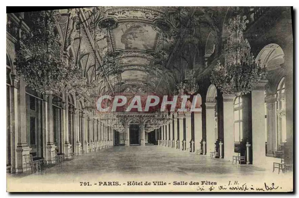 Paris -Hôtel de Ville - Salle des Fêtes - J.H. - n°791 - Vorderseite
