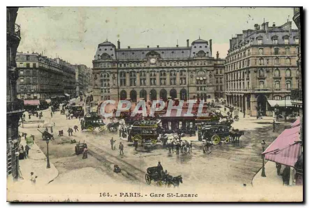 Paris — Gare St-Lazare — CPHAPHIL 164 - Frente