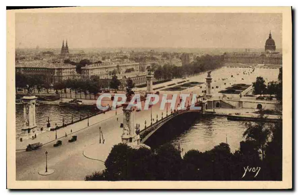 Pont Alexandre III und die Esplanade des Invalides — Serie 8, Nr. 141 — Édition d'Art YVON, Paris - Vorderseite