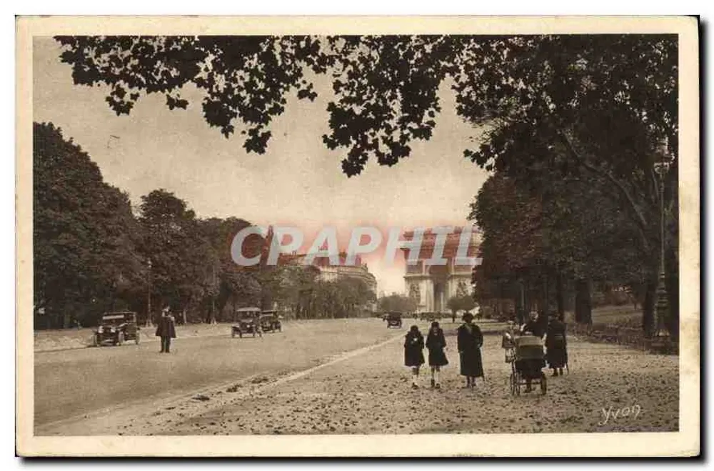 Avenue du Bois de Boulogne — Paris — Spaziergang — Kunstausgabe YVON, Neuilly - Vorderseite