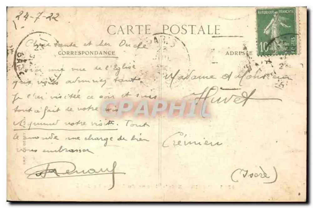 Paris - Saint-Etienne-du-Mont - O Jubé — Editora E.D., n° 4315 - Verso