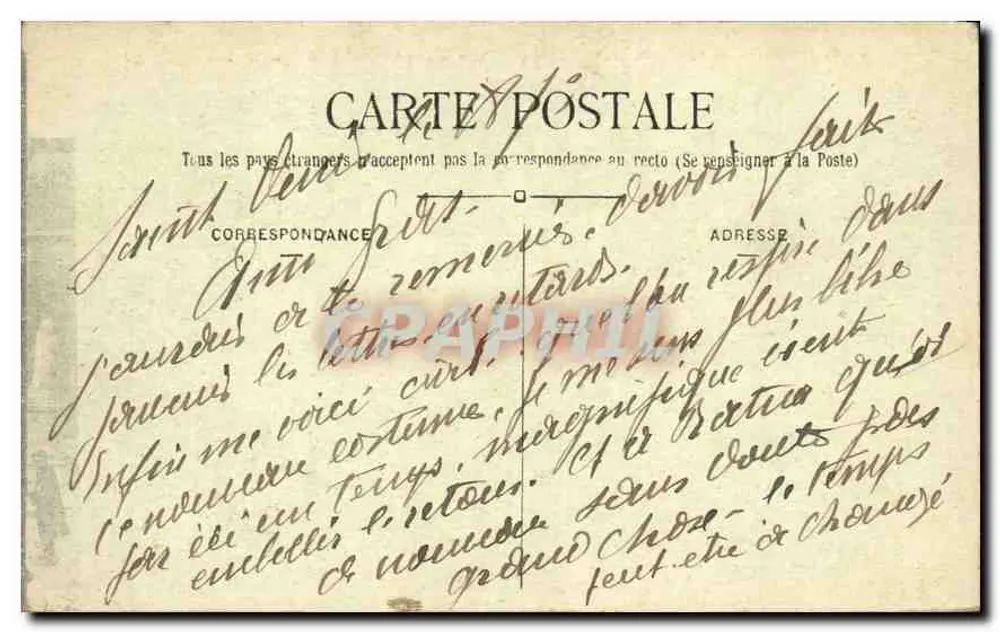 Paris — Quand Même ! von Mercié — Carrousel des Tuileries — M. J. - Rückseite