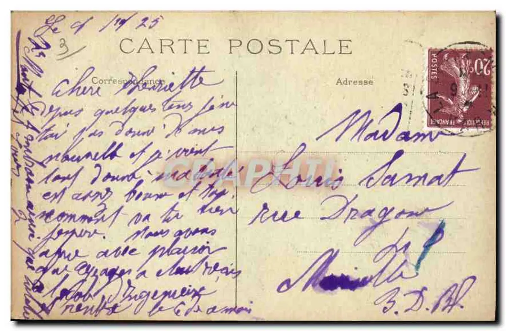 Paris — O Panteão — Editado por Soufflot - Verso