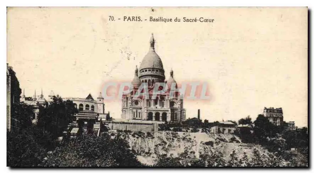 Parijs - Basiliek van het Heilig Hart — uitgever 'Phototype Lassalle' n°70 - Voorkant