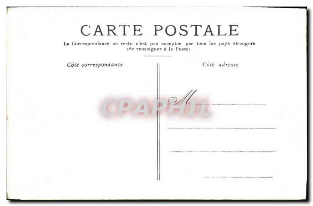 Paris — Cour do Carrousel — editor não identificado - Verso
