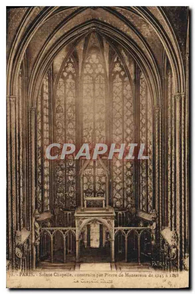 Sainte-Chapelle — Gotisches Innenraum — Verleger Patras, n°72 - Vorderseite