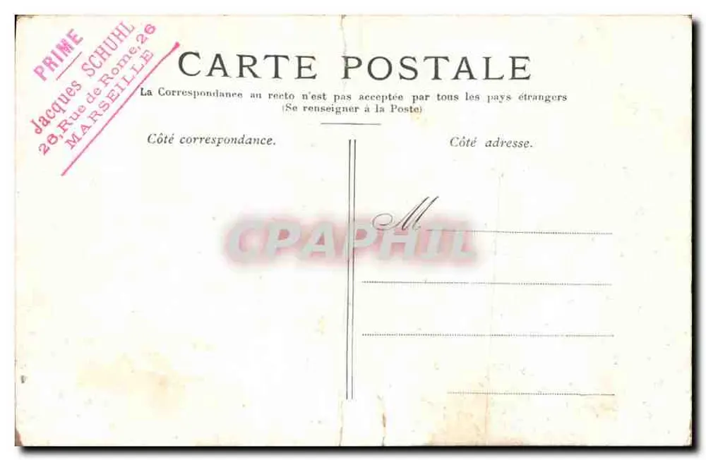 Paris — O Palácio do Luxemburgo — editor impressor não identificado - Verso
