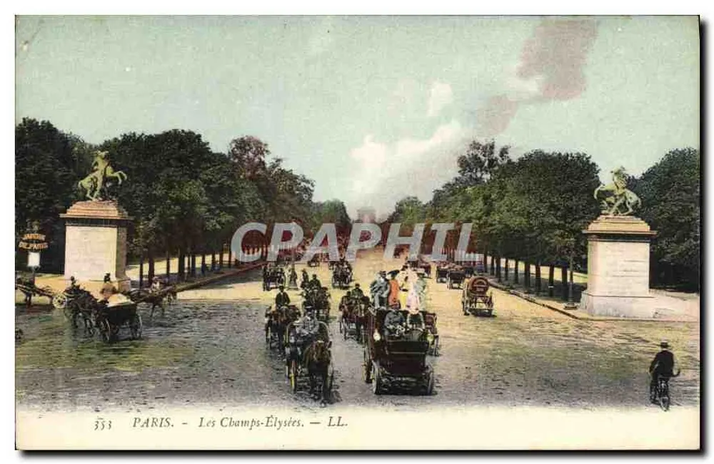 PARIS - Os Campos-Élisée — LL. — n° 333 - Frente