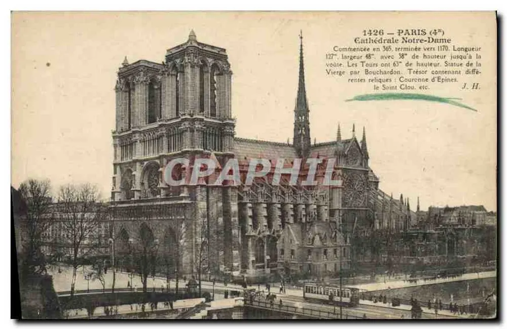 Catedral Notre-Dame — Paris (4e) — J. H. - Frente