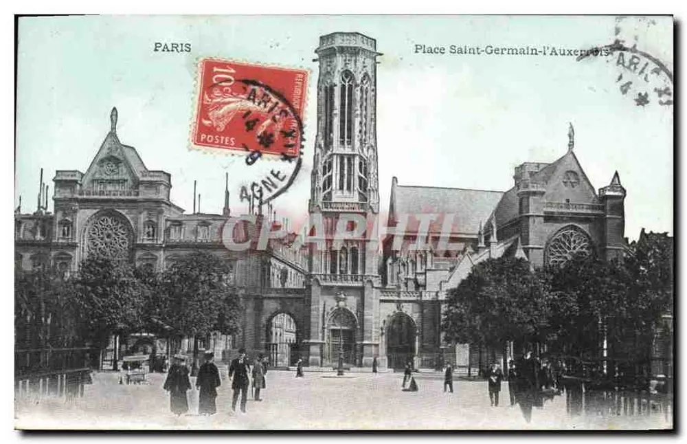 Praça Saint-Germain-l'Auxerrois — Paris — editor não identificado - Frente
