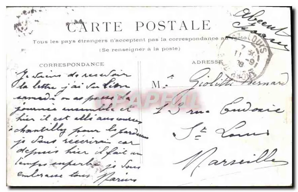 Praça Saint-Germain-l'Auxerrois — Paris — editor não identificado - Verso