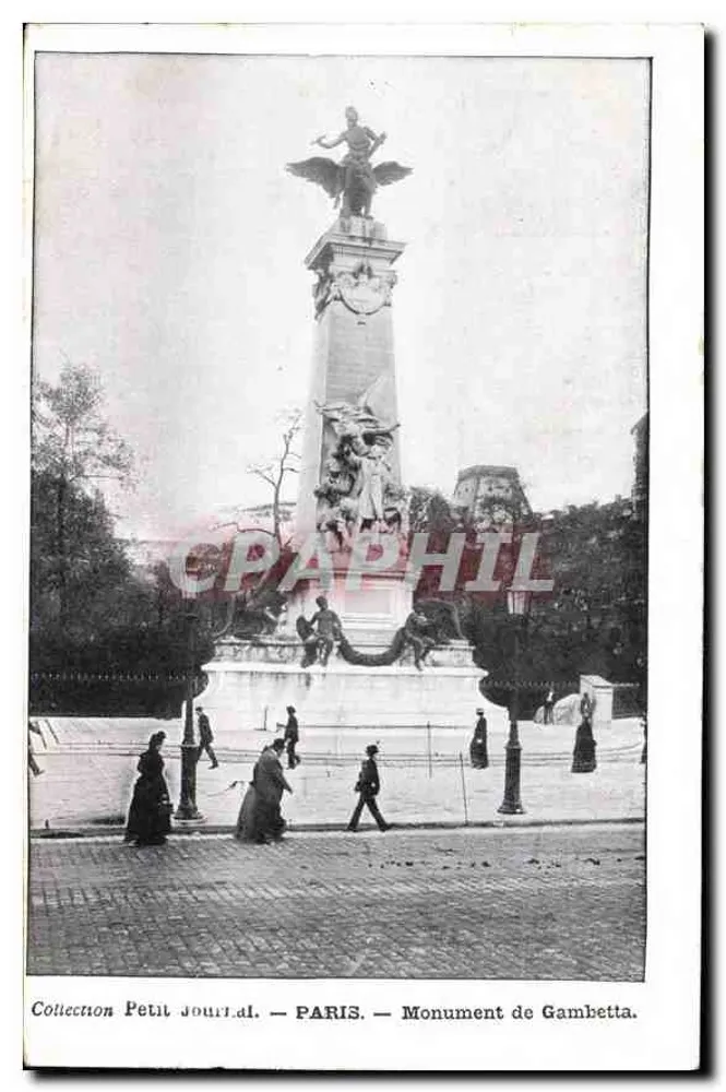 Paris — Monument de Gambetta — Coleção Petit Journal - Frente