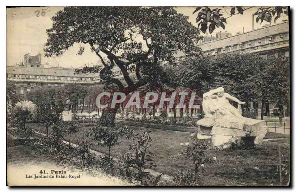 Os Jardins do Palácio Real — Paris — editor não identificado, n° 41 - Frente