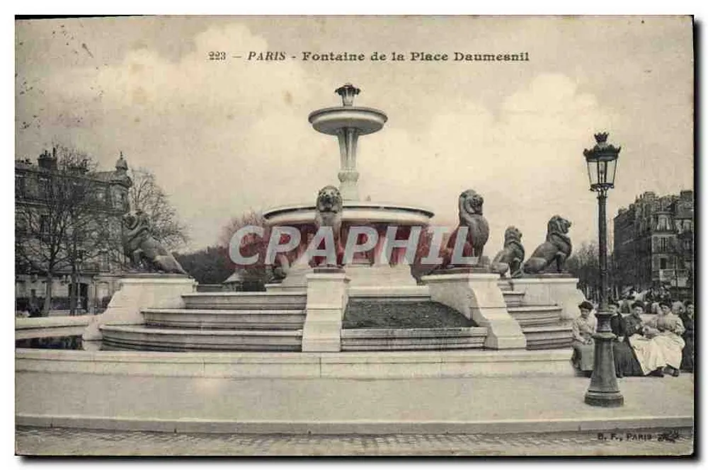 Paris - Fontaine da Praça Daumesnil — B.F. Paris, n°223 - Frente