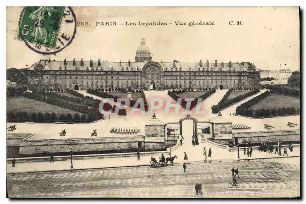 Paris — Os Invalidos — Vista geral — Bilhete postal moderno n°262 - Frente