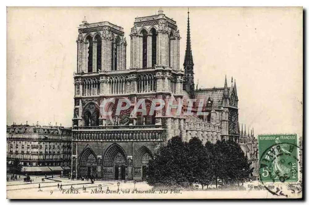 Paris — Notre-Dame, vista geral — ND Pbot. - Frente