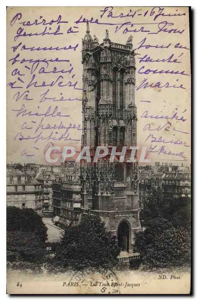 Paris — Torre Saint-Jacques — ND. Fot. n°84 - Frente