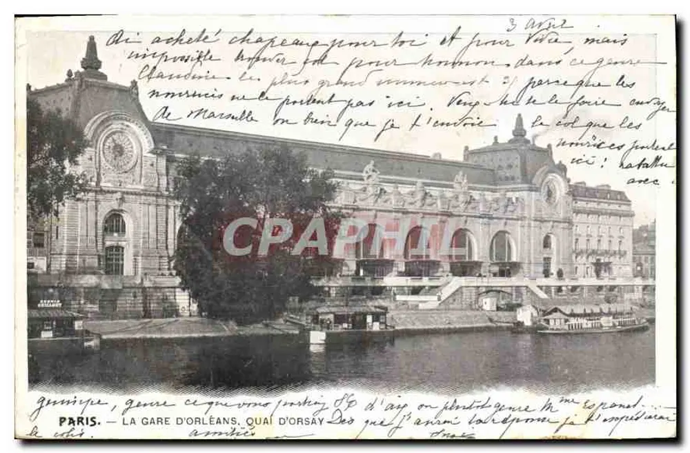 Paris — Die Gare d'Orléans, Quai d'Orsay — Anonymer Verlag - Vorderseite