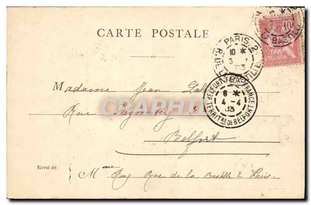 Paris — Die Gare d'Orléans, Quai d'Orsay — Anonymer Verlag - Rückseite